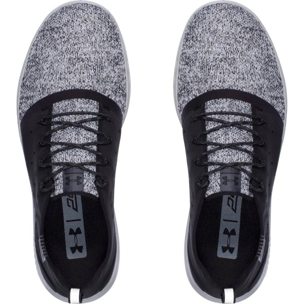 Under Armour Black and Gray Athletic Shoes Slip-On Comfort